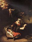 Rembrandt The Holy Family with Angels